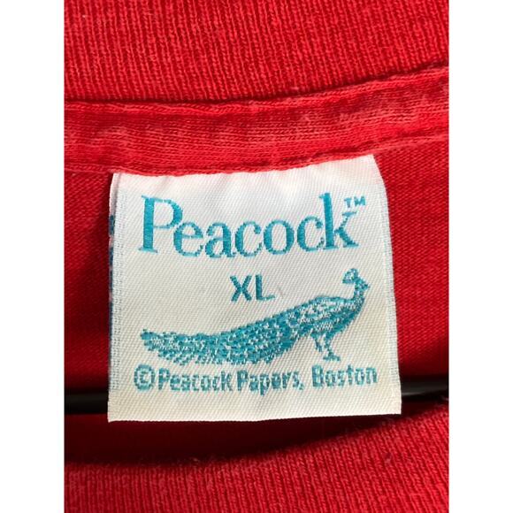 Vintage 90s‎ Christmas Graphic T-Shirt Red Unisex XL All Strung Out - Picture 2 of 9